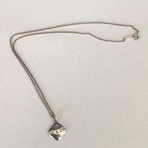 Tiffany & Co. Diamond Shape Pendant Necklace